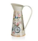 HOME DECOR Konvička plechová BICYCLE 21 x 14 x 28 cm - Poškozené