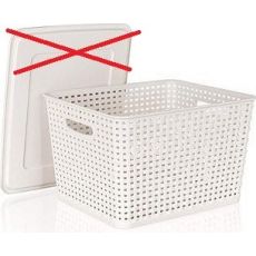 BANQUET Úložný box rattan 10 L,creamy - Nekompletní