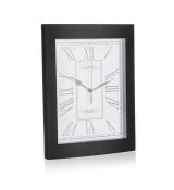 HOME DECOR Hodiny nástěnné 21,5 x 29 x 5,5 cm, černé - Poškozené