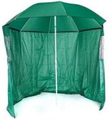 HAPPY GREEN Slunečník s boční stěnou 230 cm - Rozbaleno