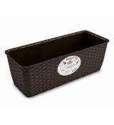 Truhlík samozavlažovací Stefanplast NATURAL plastový 40x16x13cm - Rozbaleno