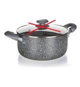 BANQUET Hrnec s nepřilnavým povrchem GRANITE PR 24 x 11 cm - Nekompletní