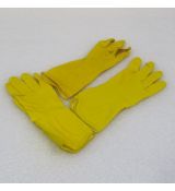 Latexové gumové rukavice s vložkou - vel. M , žluté - Nové