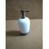 BRILANZ Dávkovač mýdla plastový oválný 8,8 x v 19 cm, bílo-šedý - Rozbaleno