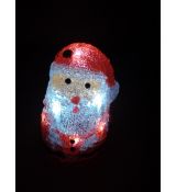 Vánoční LED svítící Santa Claus 16 cm - Nekompletní