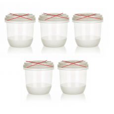 5x BANQUET Dóza plastová kulatá CULINARIA Ivory 750 ml - Nekompletní