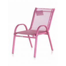 Židle zahradní stohovatelná dětská růžová NIKKI - Poškozené