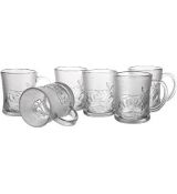 6-dílná sada skleněných hrnků Banquet ROSALIA 250 ml - Rozbaleno I1I