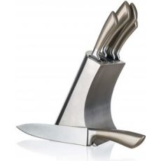 Banquet Sada nožů + stojan Metallic Platinum , 5 Ks - 2.jakost