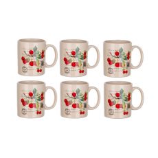 6D sada keramických hrnků Banquet Cherry 310 ml - 2.jakost