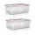 Sada 2x MultiBox s otvory 11L, 39x26x13 cm - Nekompletní