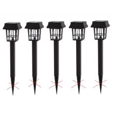 5x ACTIVER Lampa solární hranatá - Nekompletní