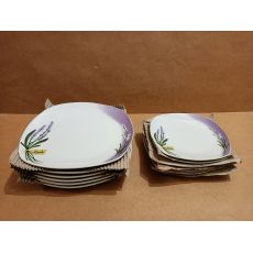 12D sada porcelánových talířů Banquet Lavender - 2.jakost