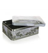 BANQUET Plechovka / box na čaj OLIVES 20 x 15,5 x 8 cm - Poškozené