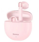 Bezdrátová sluchátka Baseus Encok True Wireless Earphones W2 Pink - Rozbaleno